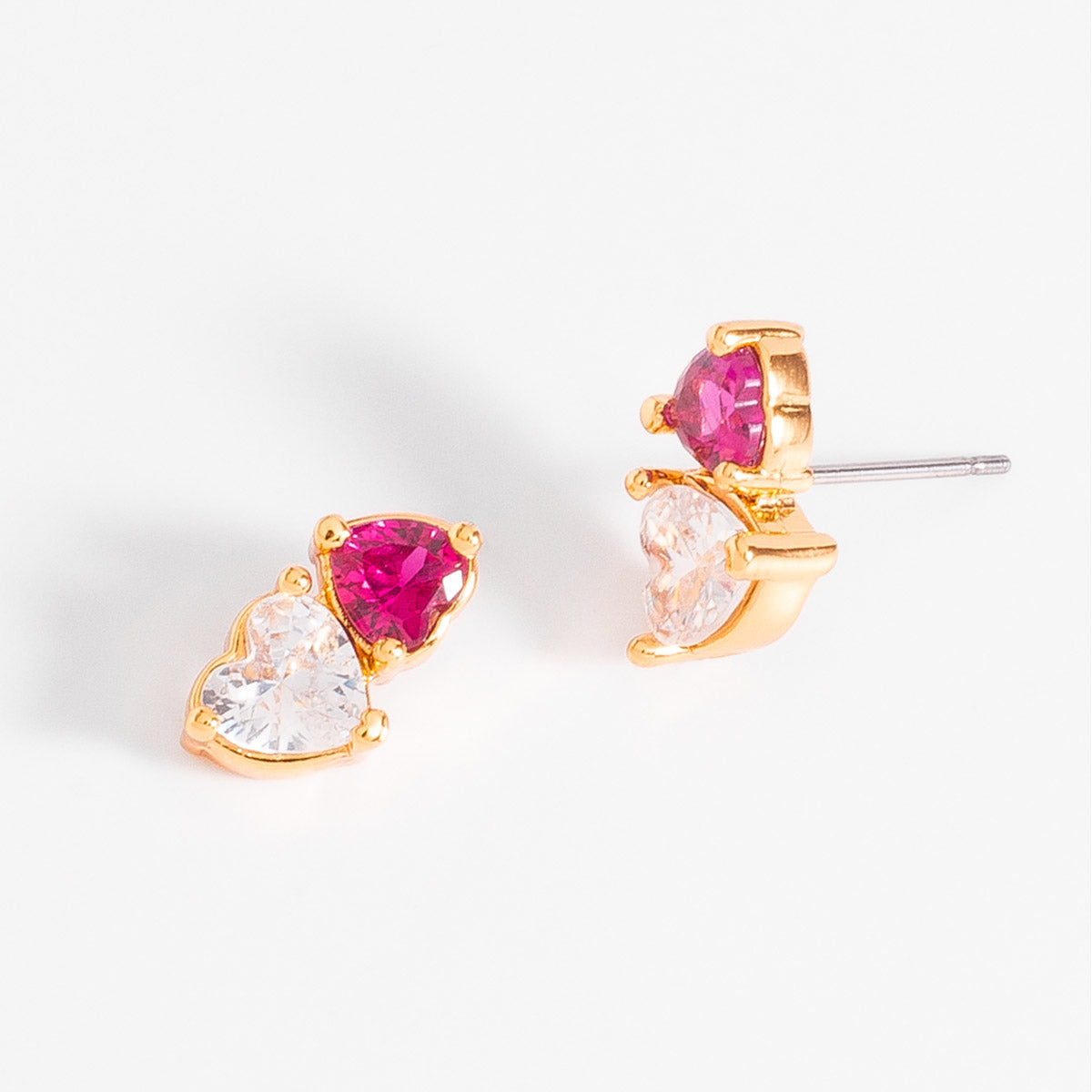 Mini Love Duo Heart Stud Earrings