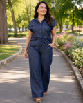 Denim Darking Two-Piece Set