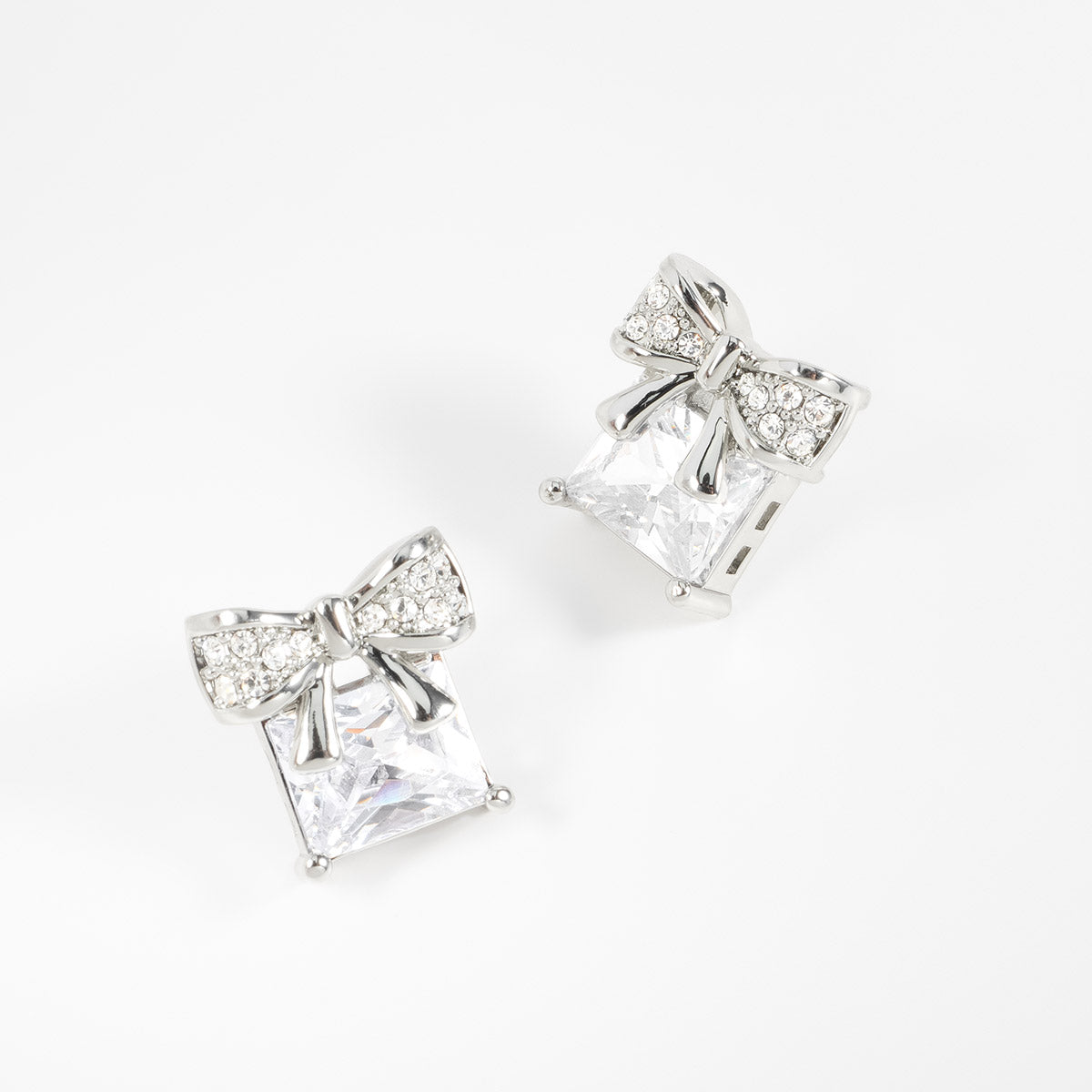 Wrapped in Sparkle Bow Earrings
