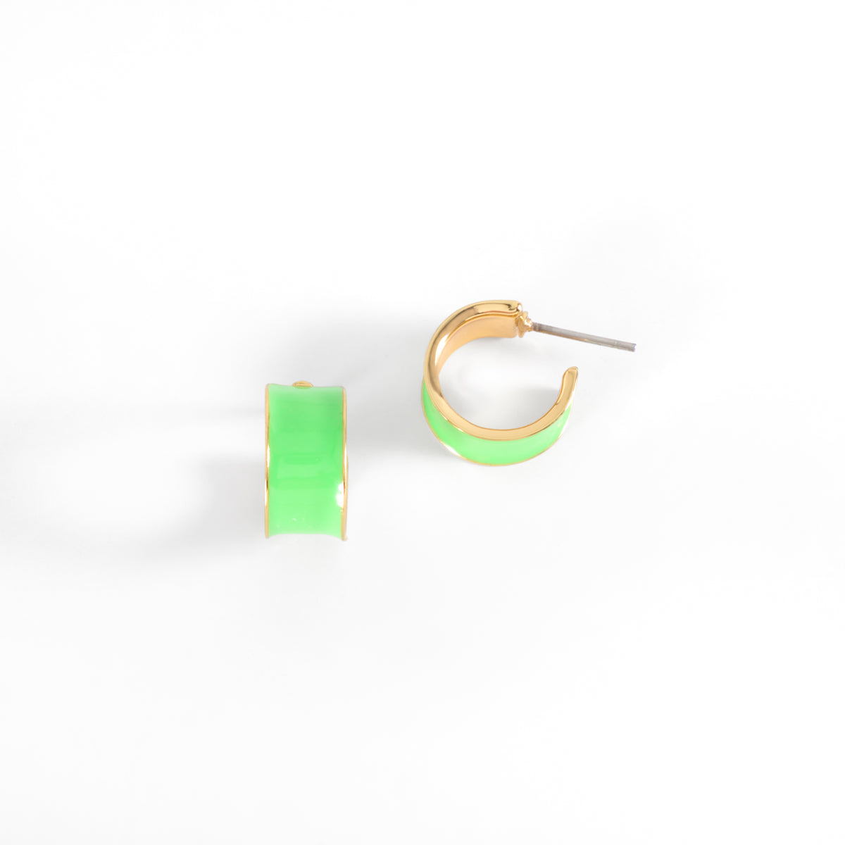 Electric Lime Hoops