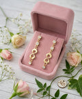 Infinity Sparkle Drop Earrings