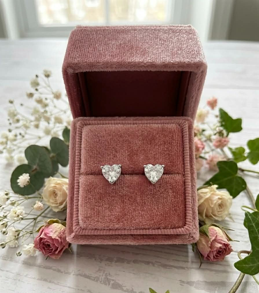 Crystal Love Heart Earrings
