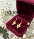 Charm Triangle Drop Earrings