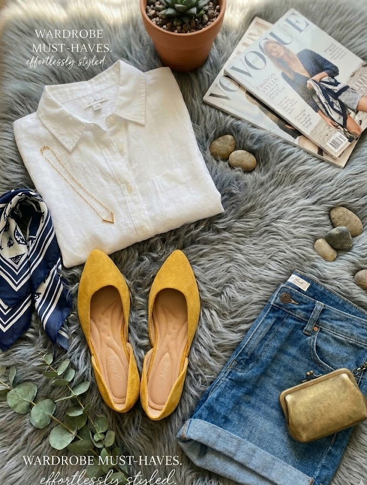 Golden Glow Classic Flats ✨